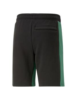 Pantalón Corto Hombre Puma Classics Block Negro Verde