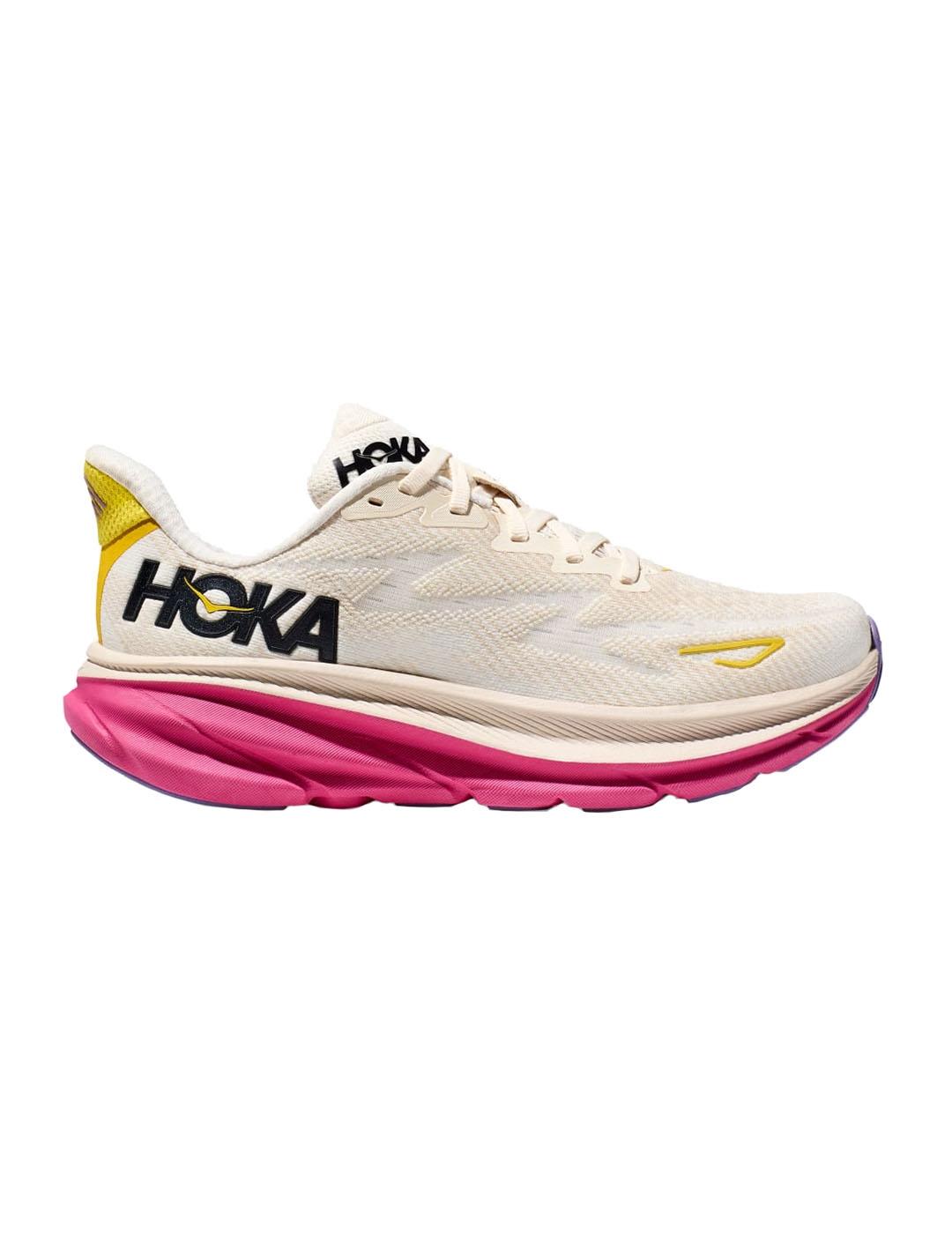 Hoka Clifton 9 rosa zapatillas running mujer