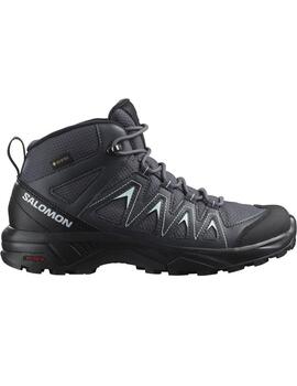 Bota Mujer Salomon Braxe Mid GTX Negro