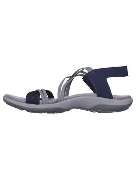 Sandalia Mujer Skechers Reggae Slim Marino