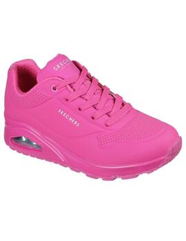 Zapatilla Mujer Skechers Uno-Night Rosa/Fucsia