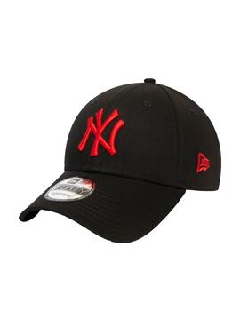 Gorra Unisex New Era Logo Basic Negra Roja