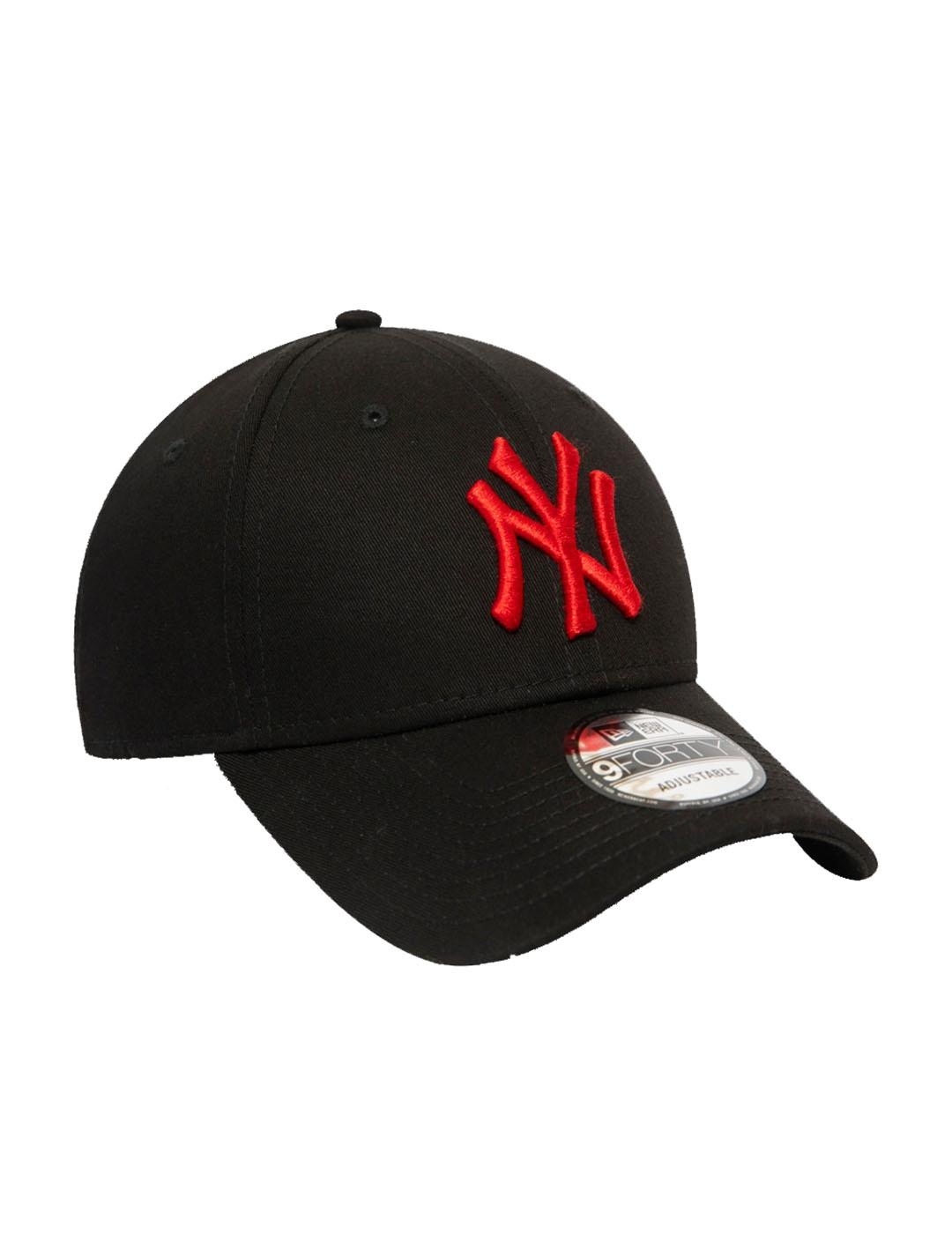 Gorra Unisex New Era Logo Basic Negra Roja