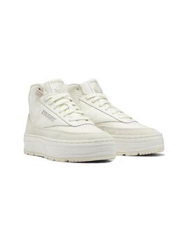 Zapatilla Mujer Reebok Club C Geo Mid  Crema