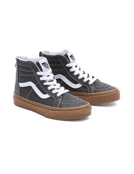 Zapatilla Niñ@ Vans Sk8-Hi Zip Gris Caramelo