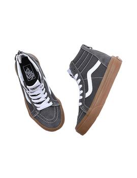 Zapatilla Niñ@ Vans Sk8-Hi Zip Gris Caramelo