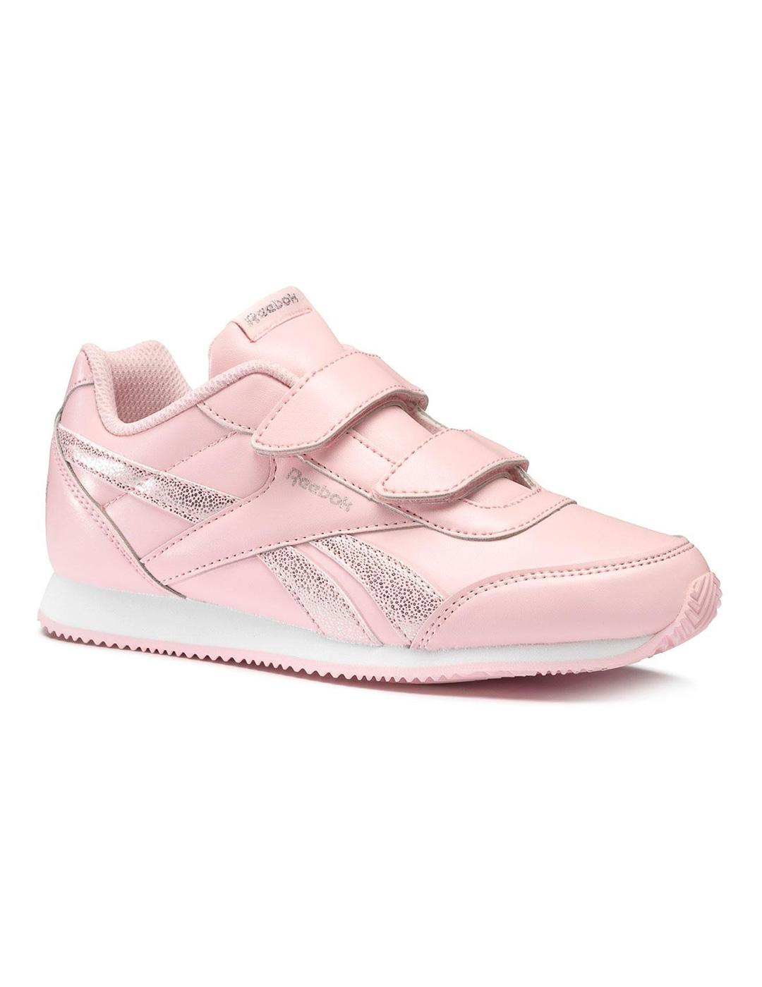 Zapatillas Reebok Royal CLJog 2 Bco/Rosa/Azul Niña