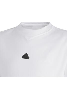 Camiseta Junior adidas Future 3S Blanco/Negro