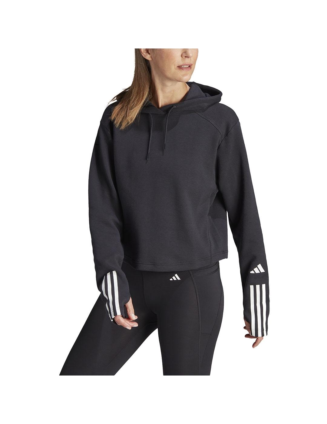 Sudadera Mujer adidas 3S Negro