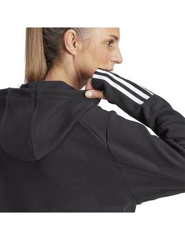 Sudadera Mujer adidas 3S Negro