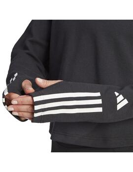 Sudadera Mujer adidas 3S Negro