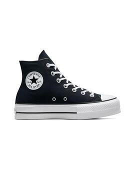zapatilla converse plataforma negra