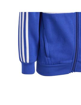 Conjunto Niño adidas 3 Stripes Azul/Blanco/Gris