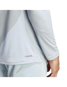 Camiseta M.Larga Hombre adidas Essential Celeste