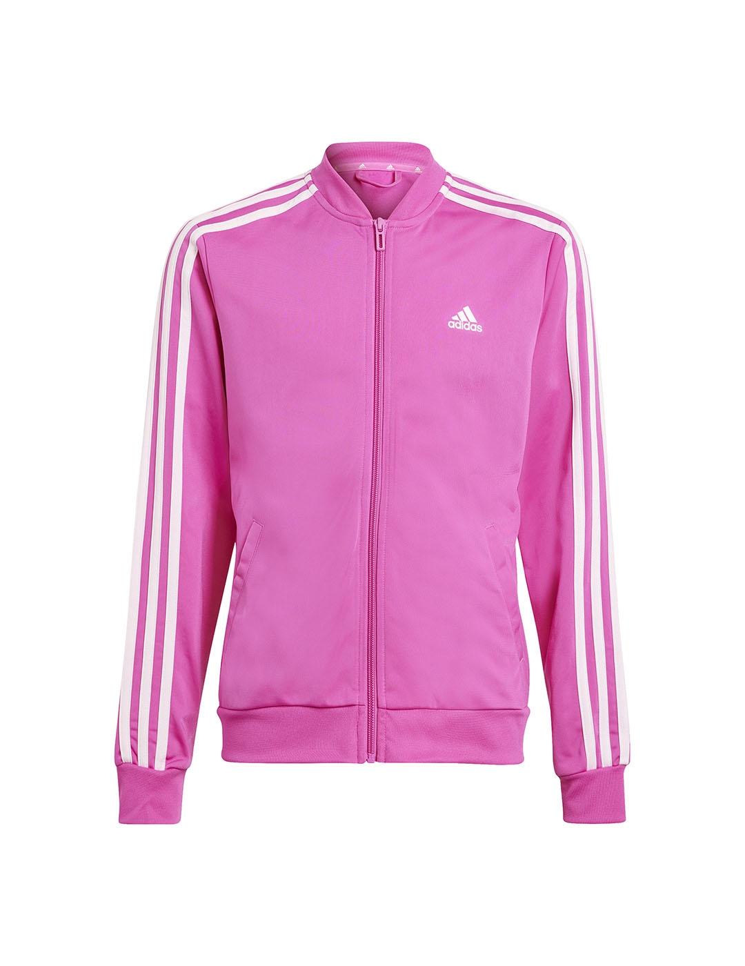 Conjunto Niña adida 3Stripes Fucsia/Negro