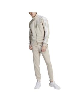 Chandál Hombre adidas 3 Stripes Beige/Blanco