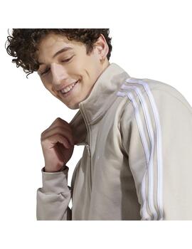 Chandál Hombre adidas 3 Stripes Beige/Blanco