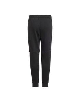 Conjunto Niñ@ adidas 3S Tib Negro/Gris/Blanco