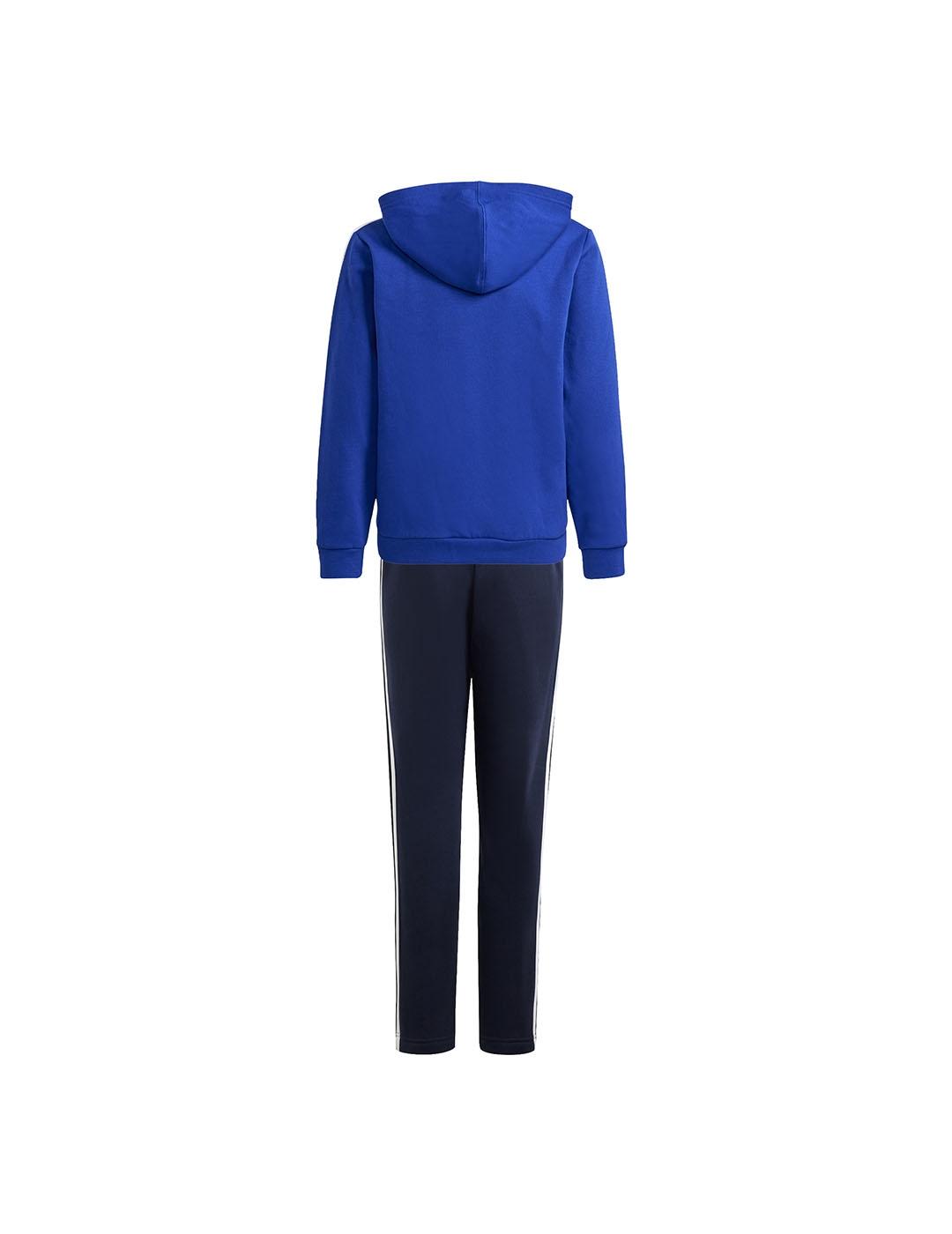 Conjunto Niño adidas 3s Tib Azul/Blanco/Gris