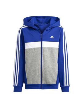 Conjunto Niño adidas 3s Tib Azul/Blanco/Gris