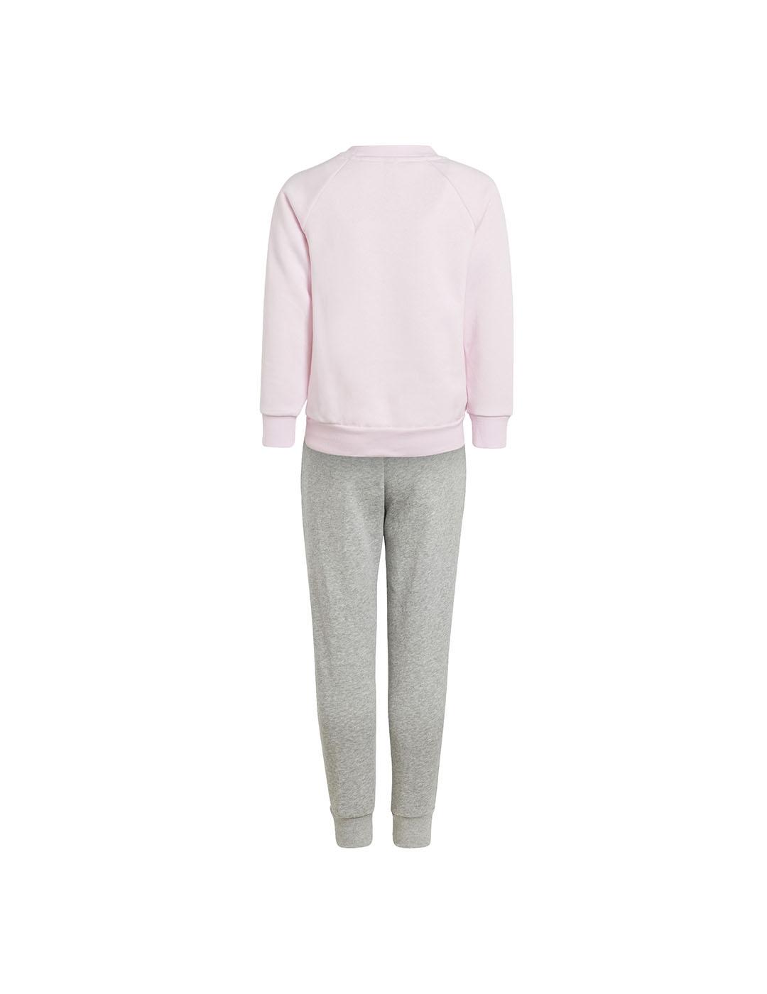 Conjunto Niña adidas Bos Jog Rosa/Gris
