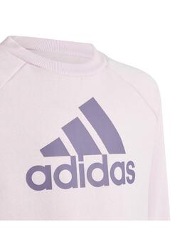 Conjunto Niña adidas Bos Jog Rosa/Gris