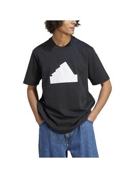 Camiseta Hombre adidas FI Bos Negro/Blanco