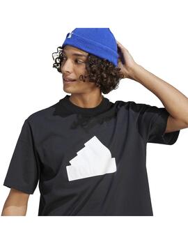 Camiseta Hombre adidas FI Bos Negro/Blanco