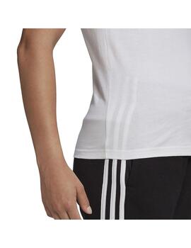 Camiseta Mujer adidas 3 Stripes Blanco/Negro