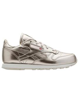 Reebok Classic Leather Metallic Niña