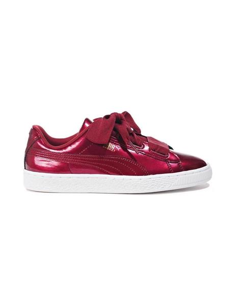 puma basket heart rojas