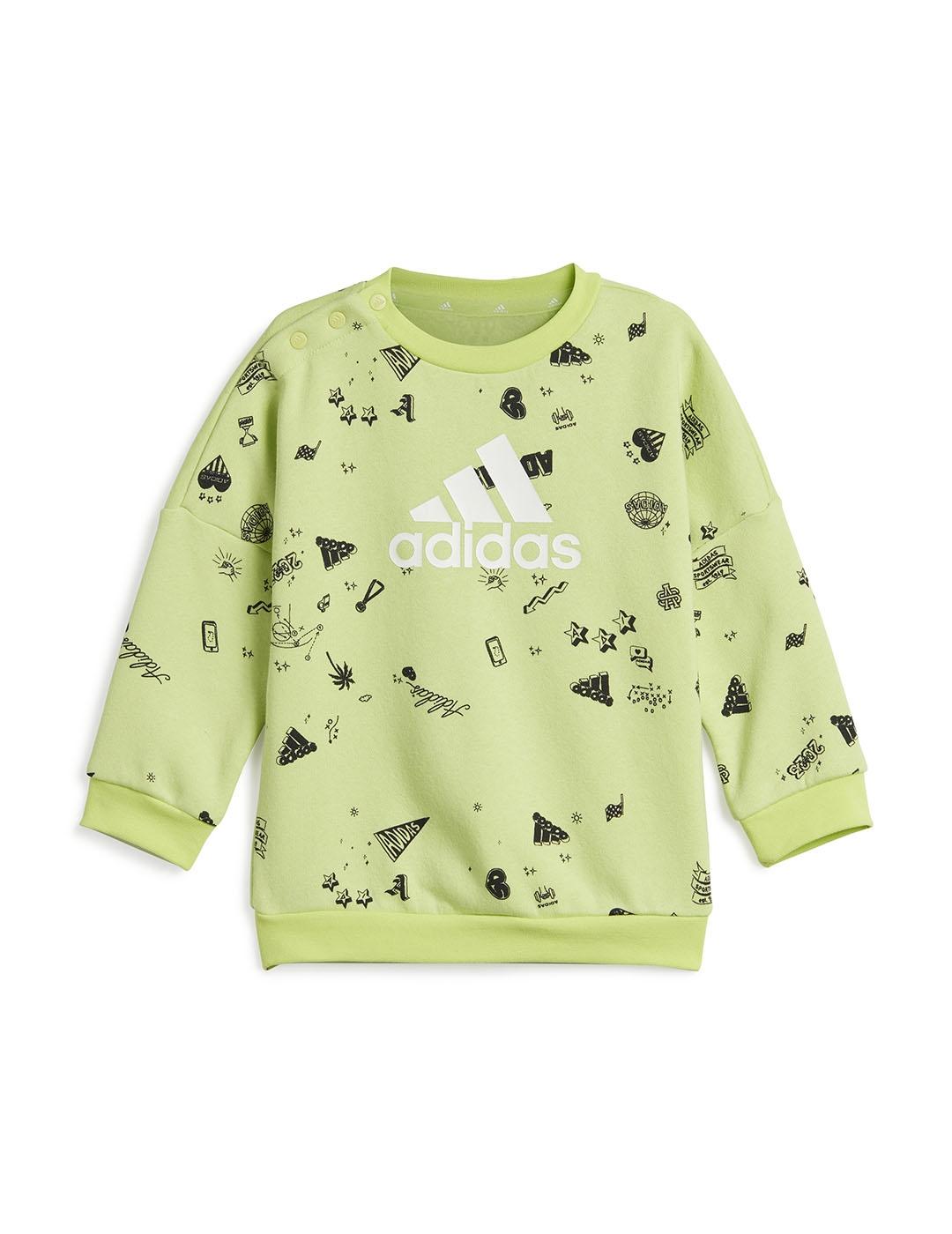 Conjunto Niño adidas Bluv Q3 Verde/Negro