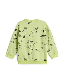Conjunto Niño adidas Bluv Q3 Verde/Negro