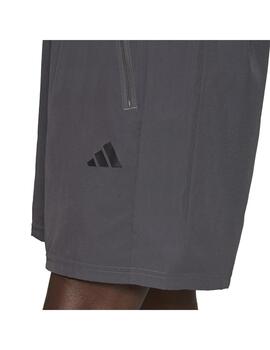 Pantalón corto Hombre adidas Woven Training 7' Gris