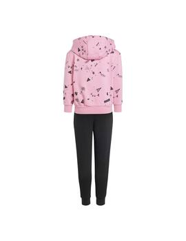 Conjunto Niña adidas Bluz Q3 Rosa/Negro
