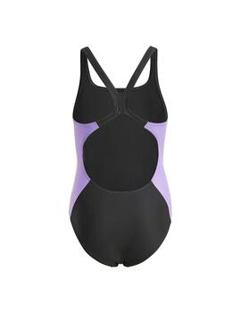 Bañador Niña adidas 3S Morado/Negro