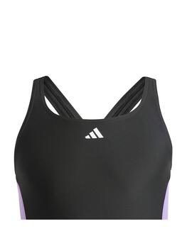 Bañador Niña adidas 3S Morado/Negro