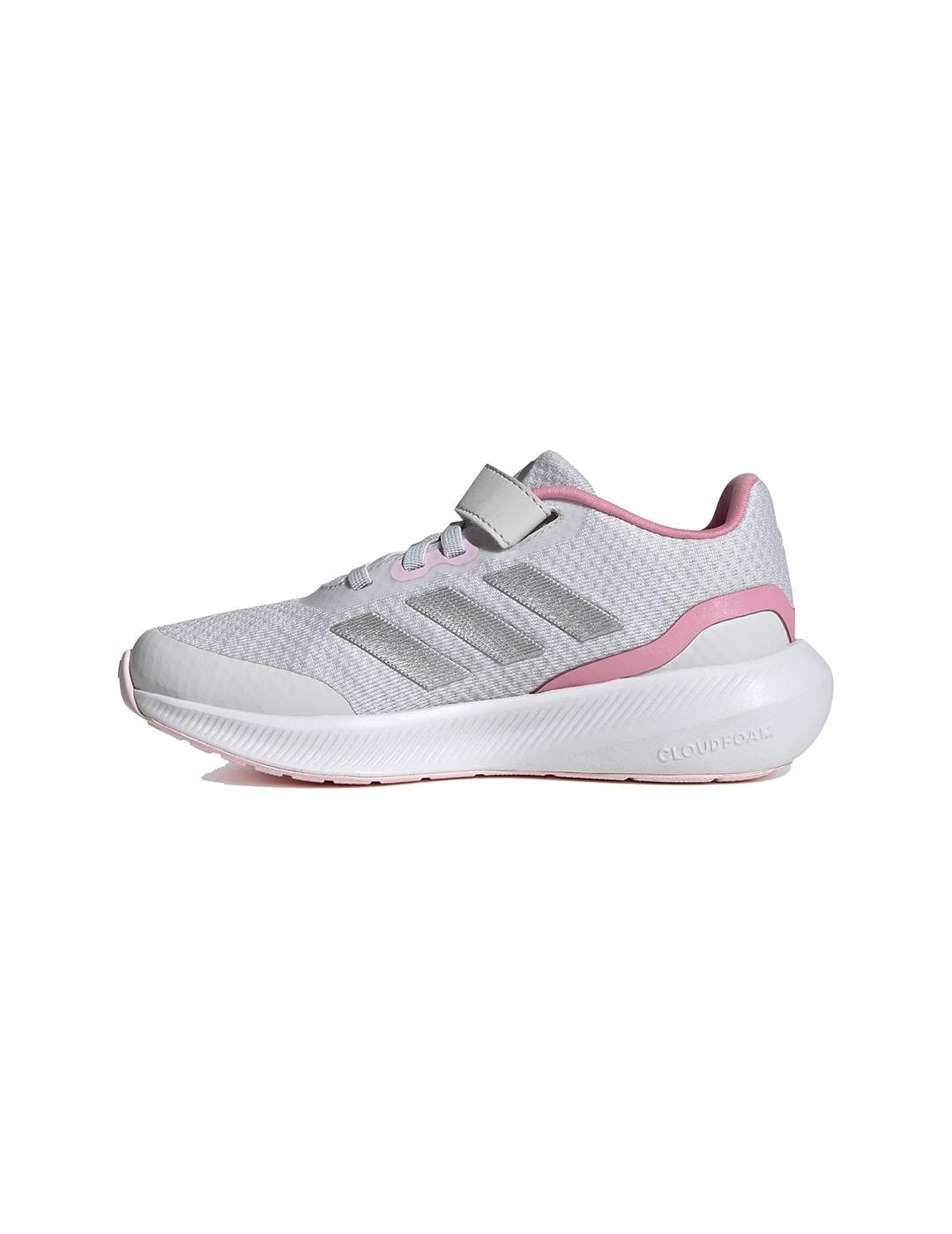 Zapatilla Niña adidas Runfalcon 3.0 Gris/Rosa