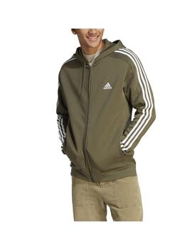 Sudadera Hombre adidas 3S Fleece Verde
