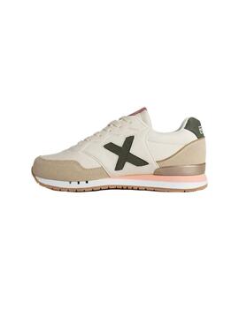 Zapatilla Mujer Munich Dash Woman Beige Verde