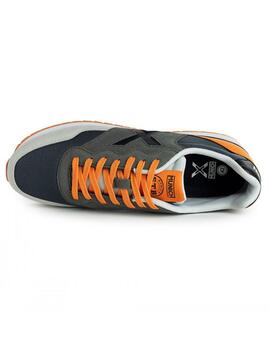 Zapatilla Hombre Munich Dash 196 Gris Naranja