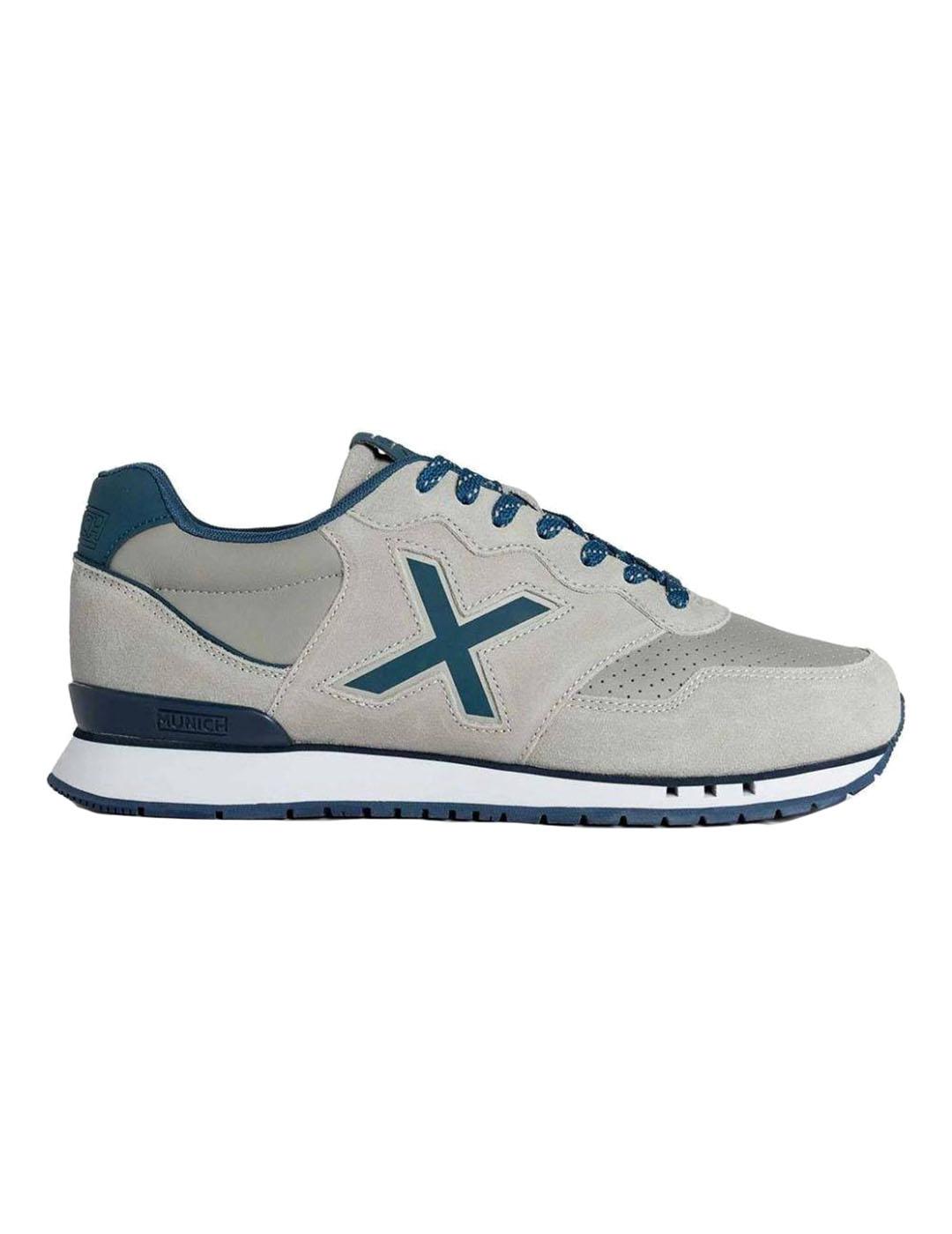 Zapatilla Hombre Munich Dash Pre 201 Gris azul