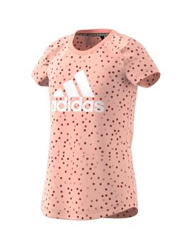 Camiseta Niña Adidas Mh Gra Rosa