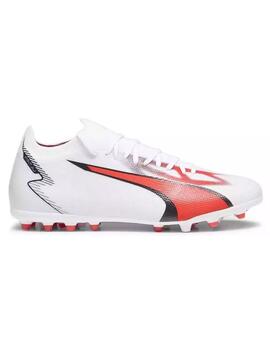 Bota Fútbol Hombre Puma Ultra Match MG Blanco