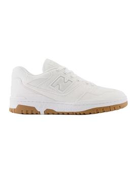 Zapatilla Unisex New Balance 550 Blanca Caramelo