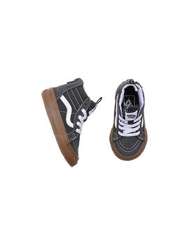 Zapatilla Baby Vans Sk8-Hi Zip Gris Glum