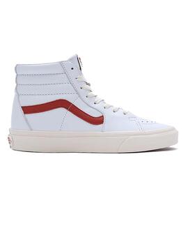 Zapatilla Unisex Vans Sk8-Hi Vint Pop Gris Rojo