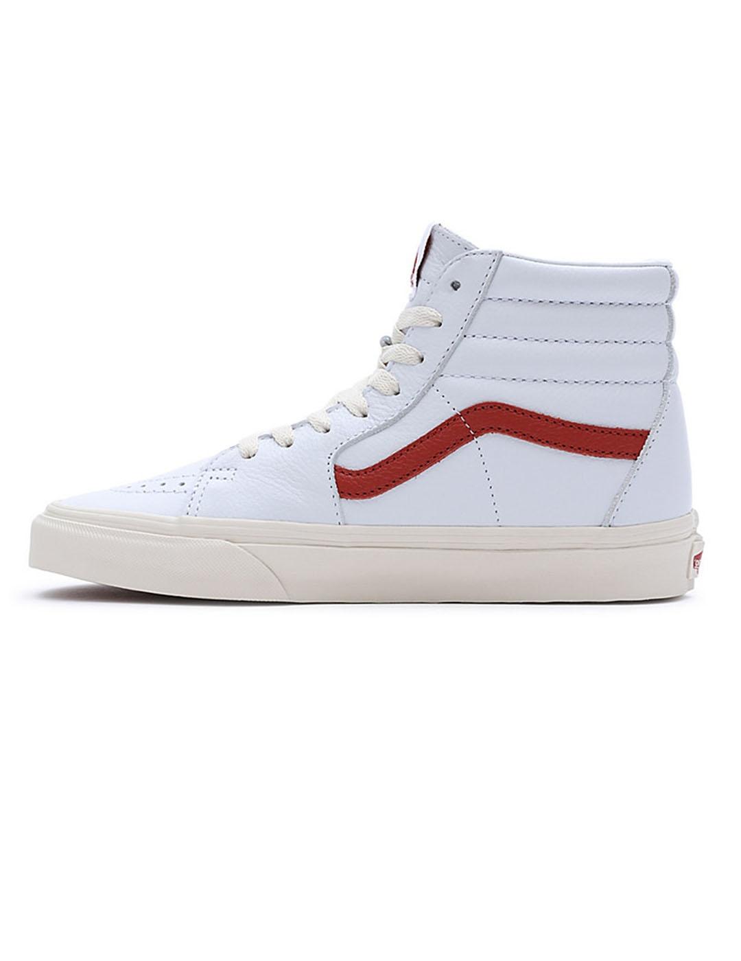 Zapatilla Unisex Vans Sk8-Hi Vint Pop Gris Rojo