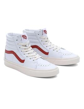 Zapatilla Unisex Vans Sk8-Hi Vint Pop Gris Rojo