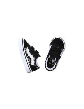 Zapatilla Baby Vans Old Skool Negra Multicolor